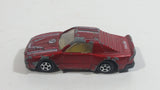 Unknown Brand No. 407 Metal #7 Red Die Cast Toy Car Vehicle Made in Macau