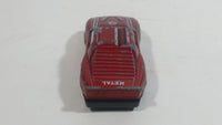 Unknown Brand No. 407 Metal #7 Red Die Cast Toy Car Vehicle Made in Macau