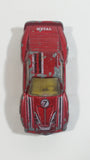 Unknown Brand No. 407 Metal #7 Red Die Cast Toy Car Vehicle Made in Macau