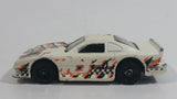 1999 Hot Wheels Mega Graphics Mustang Cobra Pearl White Die Cast Toy Car Vehicle