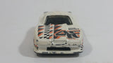 1999 Hot Wheels Mega Graphics Mustang Cobra Pearl White Die Cast Toy Car Vehicle