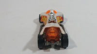 1996 Hot Wheels First Editions Turbo Flame White Die Cast Toy Car Vehicle