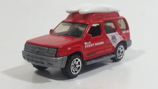 2006 Matchbox Coast Guard Nissan Xterra Red Die Cast Toy Car Beach Rescue Emergency Vehicle