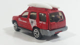 2006 Matchbox Coast Guard Nissan Xterra Red Die Cast Toy Car Beach Rescue Emergency Vehicle