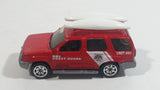 2006 Matchbox Coast Guard Nissan Xterra Red Die Cast Toy Car Beach Rescue Emergency Vehicle