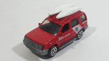 2006 Matchbox Coast Guard Nissan Xterra Red Die Cast Toy Car Beach Rescue Emergency Vehicle