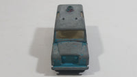 Vintage Lesney Matchbox Series No. 12 Land Rover Safari Blue (Bare Metal) Die Cast Toy Car Vehicle