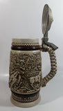 1981 Avon Western Roping, Chuck Wagon, Cattle Drive Ceramic Beer Stein with Lid