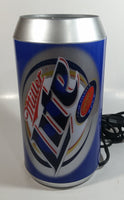 2004 Miller Brewing Co. Miller Lite True Pilsner Beer 10" Tall Beer Can Shaped Rotating Plug In Electric Lamp Light