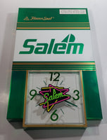 1992 Salem Tobacco "Flavour Seal" Green and White Clock Advertising Sign Cigarettes Smoking Collectible