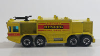 1981 Hot Wheels Workhorses Airport Rescue Yellow Fire Truck Die Cast Toy Car Firefighting Emergency Rescue Vehicle Hong Kong