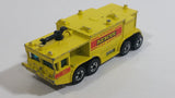 1981 Hot Wheels Workhorses Airport Rescue Yellow Fire Truck Die Cast Toy Car Firefighting Emergency Rescue Vehicle Hong Kong