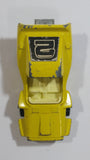 Rare Version (White Interior) 1972 Lesney Matchbox Superfast Woosh - N - Push No. 58 Yellow #2 Die Cast Toy Car Vehicle