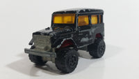 Majorette No. 277 Toyota 4x4 Black "Raid 86" African Continent 1/53 Scale Die Cast Toy Car Vehicle with Opening Rear Window