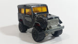 Majorette No. 277 Toyota 4x4 Black "Raid 86" African Continent 1/53 Scale Die Cast Toy Car Vehicle with Opening Rear Window