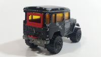 Majorette No. 277 Toyota 4x4 Black "Raid 86" African Continent 1/53 Scale Die Cast Toy Car Vehicle with Opening Rear Window