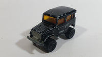 Majorette No. 277 Toyota 4x4 Black "Raid 86" African Continent 1/53 Scale Die Cast Toy Car Vehicle with Opening Rear Window