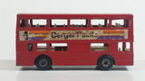 Vintage 1972 Lesney Matchbox Superfast No. 17 The Londoner Bus Berger Paints Red Die Cast Toy Car Vehicle