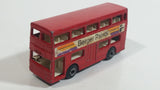 Vintage 1972 Lesney Matchbox Superfast No. 17 The Londoner Bus Berger Paints Red Die Cast Toy Car Vehicle