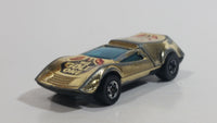 1977 Hot Wheels Buzz-Off The Gold One Gold Chrome Die Cast Toy Car Vehicle with Opening Rear Hood