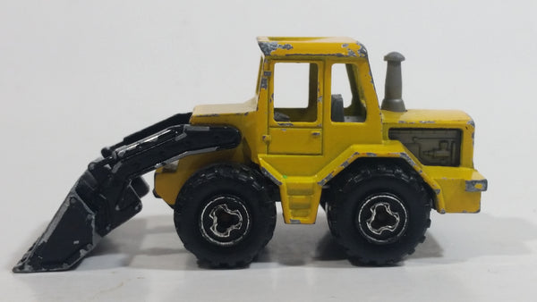 Vintage Majorette Tracto Bull Dozer Front End Loader No. 211 & 263 Yellow Black 1/87 Scale Die Cast Toy Construction Equipment Vehicle