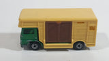 Vintage 1977 Lesney Matchbox Superfast No. 40 Bedford Horse Box Truck Green and Beige Die Cast Toy Car Vehicle