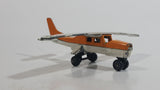 Vintage 1974 Lesney Matchbox N94209 Cessna Propeller Plane Orange and White Die Cast Toy Airplane Aircraft Passenger Vehicle