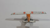Vintage 1974 Lesney Matchbox N94209 Cessna Propeller Plane Orange and White Die Cast Toy Airplane Aircraft Passenger Vehicle