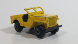 Vintage 1976 Lesney Matchbox Superfast No. 11 Sleet-N-Snow Jeep Yellow Die Cast Toy Car Vehicle