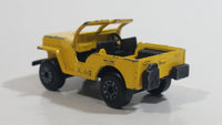 Vintage 1976 Lesney Matchbox Superfast No. 11 Sleet-N-Snow Jeep Yellow Die Cast Toy Car Vehicle