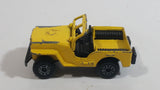 Vintage 1976 Lesney Matchbox Superfast No. 11 Sleet-N-Snow Jeep Yellow Die Cast Toy Car Vehicle