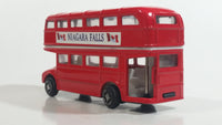 Free Wheel Niagara Falls, Ontario Canada Double Decker Bus Red Die Cast Toy Car Vehicle