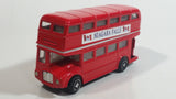 Free Wheel Niagara Falls, Ontario Canada Double Decker Bus Red Die Cast Toy Car Vehicle