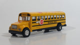 Free Wheel Canada Yellow School Bus Pullback Friction Motorized Die Cast Toy Car Vehicle with Fold Out Stop Sign