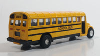 Free Wheel Canada Yellow School Bus Pullback Friction Motorized Die Cast Toy Car Vehicle with Fold Out Stop Sign