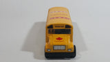 Free Wheel Canada Yellow School Bus Pullback Friction Motorized Die Cast Toy Car Vehicle with Fold Out Stop Sign