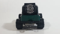 1987 Remco 4 Wheel Drive 4x4 Jeep STP Autolite Green and Black Die Cast Toy Car Off-Roading Vehicle