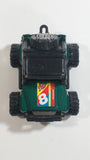 1987 Remco 4 Wheel Drive 4x4 Jeep STP Autolite Green and Black Die Cast Toy Car Off-Roading Vehicle