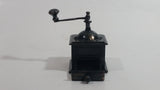 Miniature Coffee Grinder Metal Pencil Sharpener Doll House Furniture Size with Turning Handle and Opening Drawer