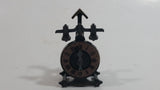 Miniature Weighted English Clock Metal Pencil Sharpener Doll House Furniture Size Adjustable