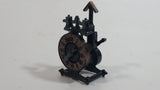 Miniature Weighted English Clock Metal Pencil Sharpener Doll House Furniture Size Adjustable