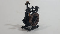 Miniature Weighted English Clock Metal Pencil Sharpener Doll House Furniture Size Adjustable