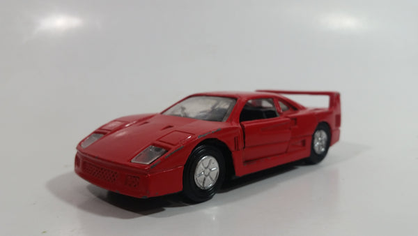 Unknown Brand WL9815 Ferrari F40 Red Pullback Motorized Friction Die Cast Toy Luxury Sports Car Vehicle