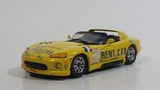 Burago Dodge Viper RT/10 Yellow Rent A Car 1/43 Scale Die Cast Toy #2 Lemans Race Car Vehicle