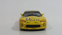 Burago Dodge Viper RT/10 Yellow Rent A Car 1/43 Scale Die Cast Toy #2 Lemans Race Car Vehicle