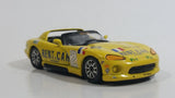 Burago Dodge Viper RT/10 Yellow Rent A Car 1/43 Scale Die Cast Toy #2 Lemans Race Car Vehicle