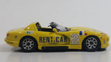 Burago Dodge Viper RT/10 Yellow Rent A Car 1/43 Scale Die Cast Toy #2 Lemans Race Car Vehicle