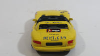 Burago Dodge Viper RT/10 Yellow Rent A Car 1/43 Scale Die Cast Toy #2 Lemans Race Car Vehicle