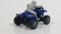 2007 Matchbox 4 Wheels Quad Royal Blue Die Cast Toy ATV All Terrain Vehicle