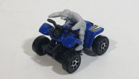 2007 Matchbox 4 Wheels Quad Royal Blue Die Cast Toy ATV All Terrain Vehicle